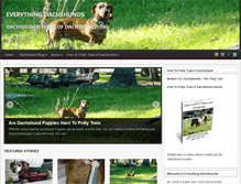 Tablet Screenshot of dachshundluke.com